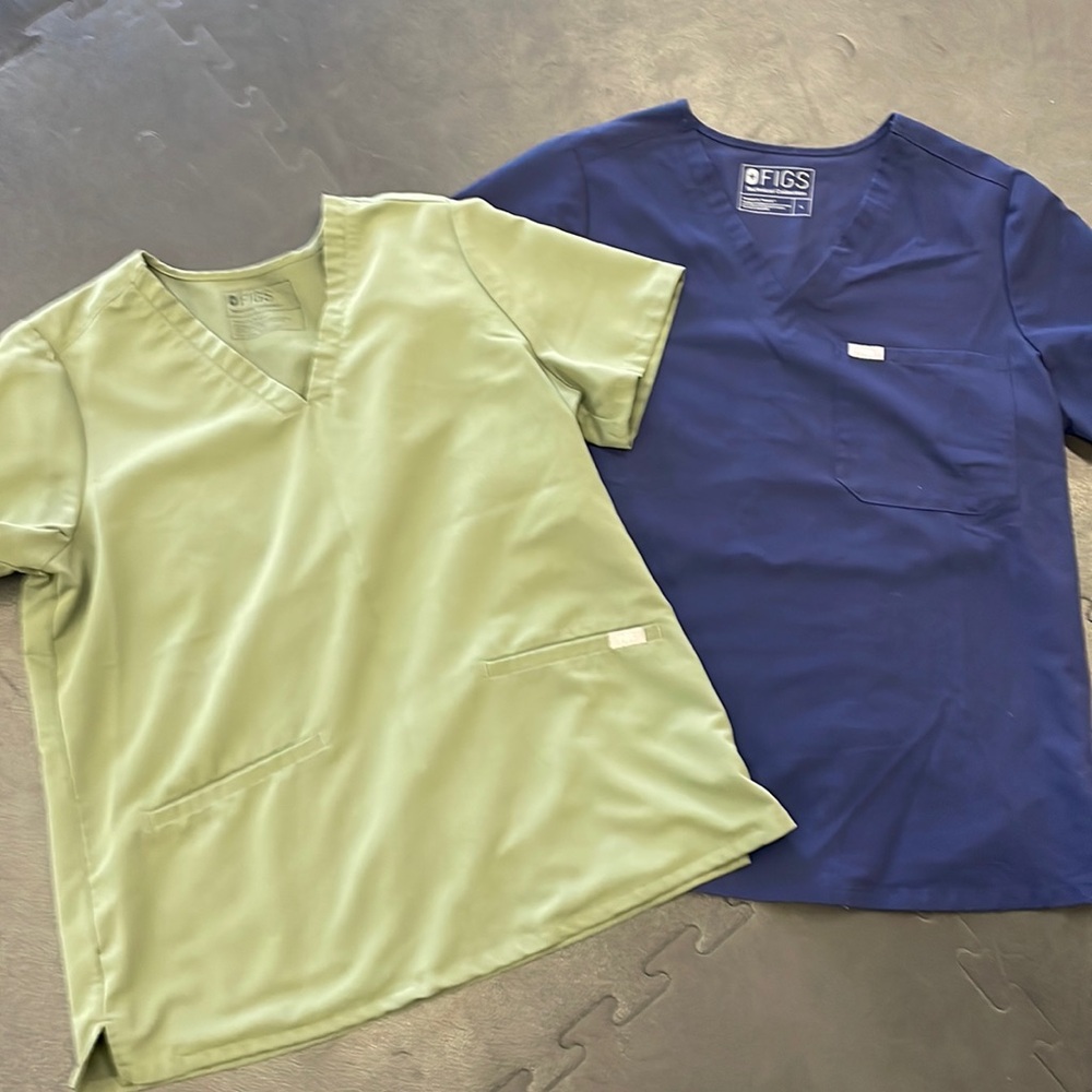 Fig Scrub Tops - 2 Large